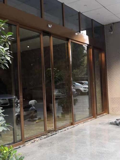 成都酒店感應自動門案例