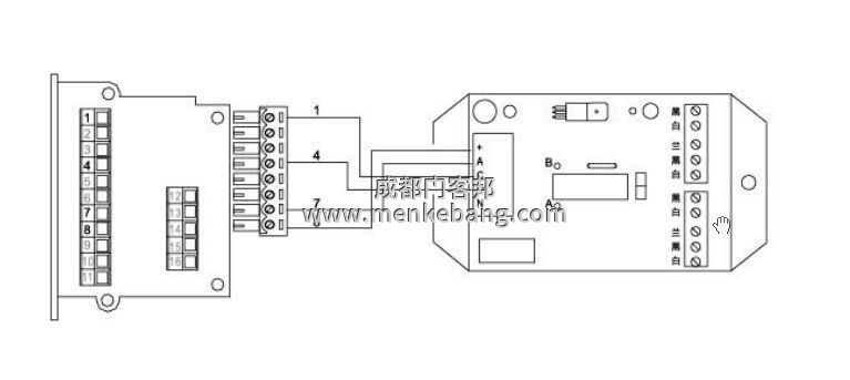 弗萊特自動(dòng)門門禁接線圖